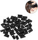 U Shape Tip Extensions Keratin Glue 50 Pieces Black
