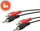 Alista Home Cablu 2x RCA De Sex Masculin - 2x RCA De Sex Masculin 5m GLB_20116