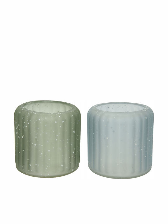 Kaemingk Glass Candle Holder 7.5x8cm Various Colors