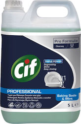Cif Professional Baking Soda Mint – Flippy Universal Manual Dishwashing Detergent Mint Scent 5 L