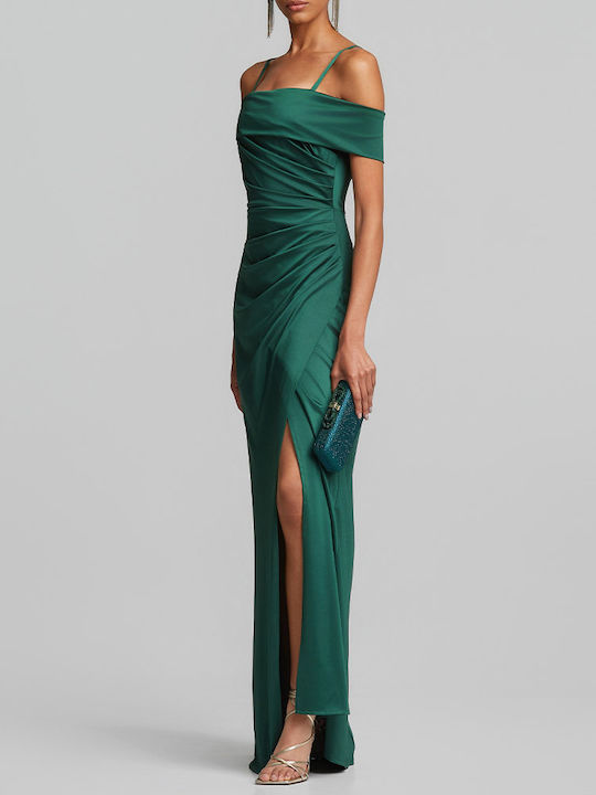 Lynne Satin Damenkleid Hochzeit - Taufe Grün Lynne Satin Damenkleid Hochzeit - Taufe Grün