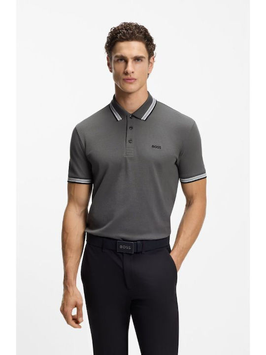 Boss Paddy Polo Μπλούζα Κοντομάνικη Dark Grey
