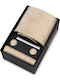Martin & Co Set Of Men's Synthetic Printed Ties In Beige Colour
