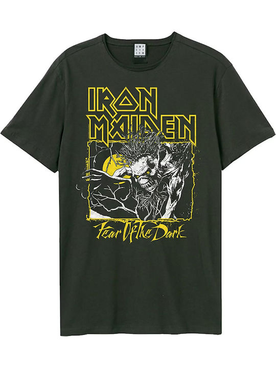 Amplified Iron Maiden Yellow T-shirt Charcoal Unisex Zave210m170-cha Amplified Iron Maiden Yellow T-shirt Charcoal Unisex Zave210m170-cha