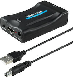 Av Konverter Scart Zu Hdmi Isy Ihd-9026 Schwarze Av Konverter Scart Zu Hdmi Isy Ihd-9026 Schwarze