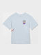 Kids T-shirt Light Blue Acid Ben Sanair 1