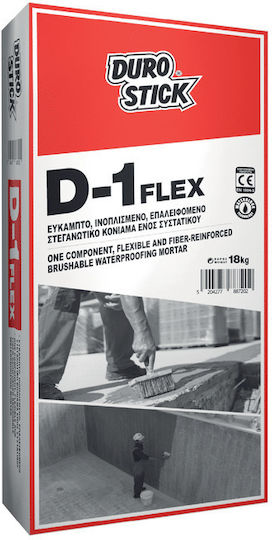 Durostick D-1 Flex Ακρυλικό Επαλειφόμενο Στεγανωτικό 4kg Λευκό
