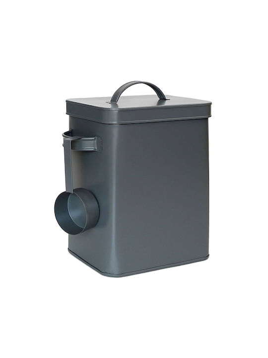 Relaxdays Caseta Utilizare Generală Cu Capac Gri 6500ml