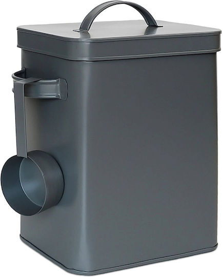Relaxdays Κουτί Γενικής Χρήσης με Καπάκι Γκρι 6500ml