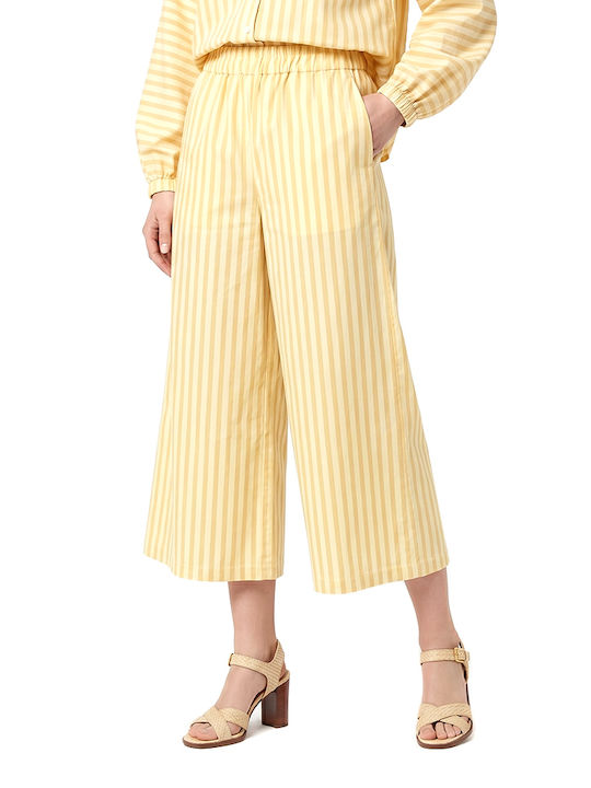 MY T Women's Pantaloons with Elastic Striped Ye...