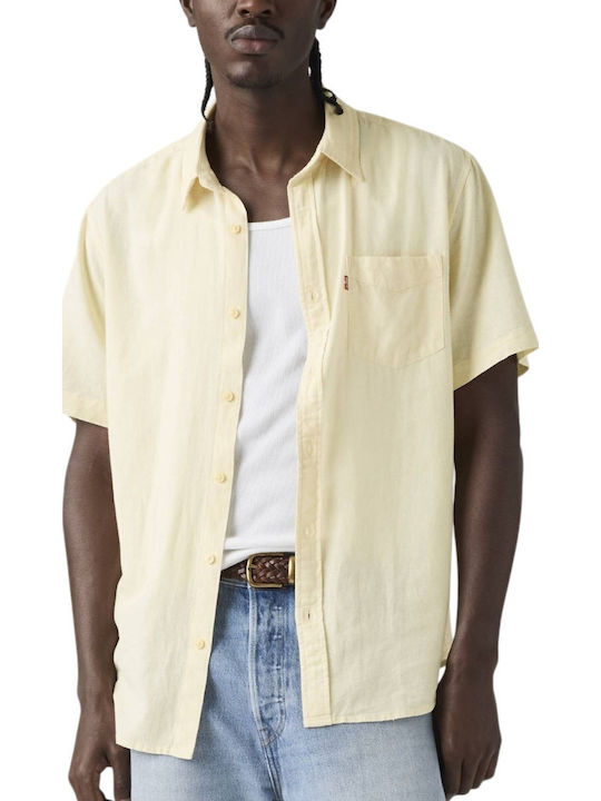 Levi's Sunset Short Sleeve Shirt Yellow