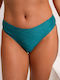 Bikinihosen Slip Petrol