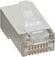 Комплект 100 RJ-45 8p8c FTP Cat5 Екранирани Конектори За Мрежов Кабел