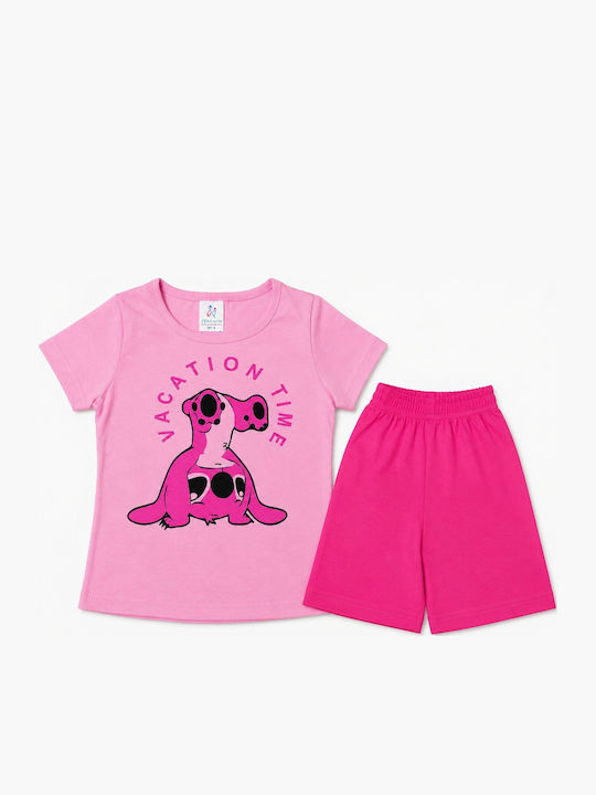 Natura Kids Summer Pinkfuchsia Pajamas Stitch