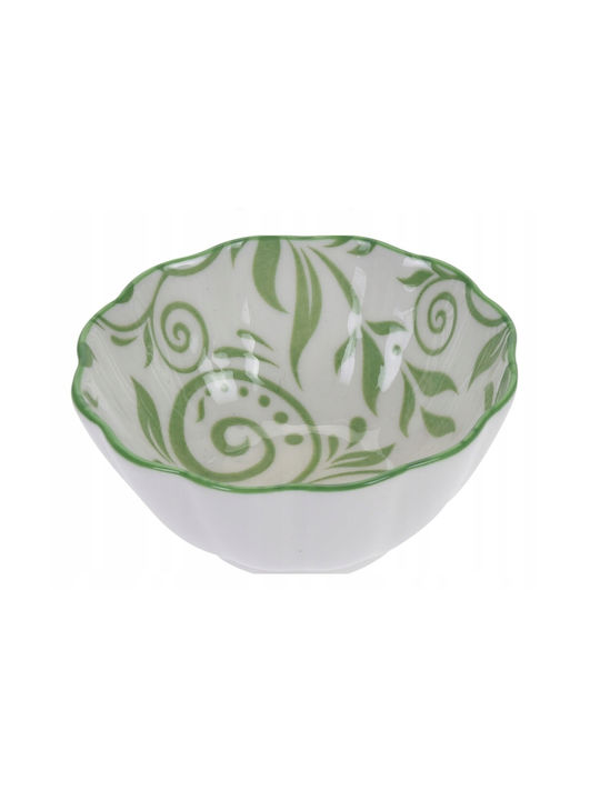 Koopman Bol Servire Rotund Ceramic Verde cu Diametrul 9 cm