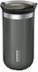 Wacaco Thermos Glass Stainless Steel / Plastic BPA Free 300ml Gray Wacaco Octaroma Lungo Dim Grey WCCLNGR with Mouthpiece