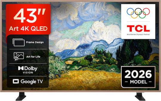 TCL Smart TV 43" 4K UHD QD-Mini LED A400 Pro Art HDR (2026) 43A400 Pro