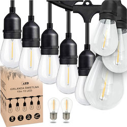 Led Solution Luminiță Garland LED Etanșă 15m cu 15 Becuri