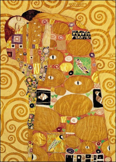 Ευχετήρια Κάρτα Φάκελο Bekking & Blitz Gustav Klimt Embrace