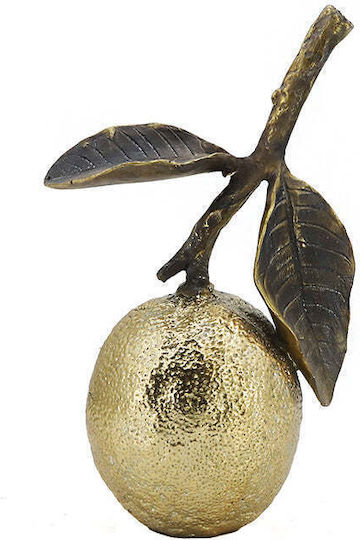 Resin Lemon Decor Gold 21cm