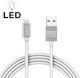 Alista Home Geflochtenes LED USB-A zu Lightning Kabel Weiß 1m GLB_55442I-WH