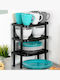 Vilde Suport De Masă Din Plastic 31x22x14.5cm 3 Bucăți Negru