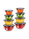 Vilde Set Glass Transparent Lunch Boxes 8cm 8 Pieces