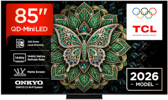 TCL Smart TV 85" 4K UHD QD-Mini LED C6K Pro HDR (2026) 85C6K Pro