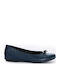 Leder Damen Ballerinas Blaue