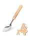 Alista Home Set Linguri Inox Bej 19cm 4 Bucăți