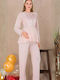 Esthisis Maternity And Breastfeeding Pajama Set Pink