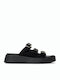 Women's Flat Sandals Flatforms Black