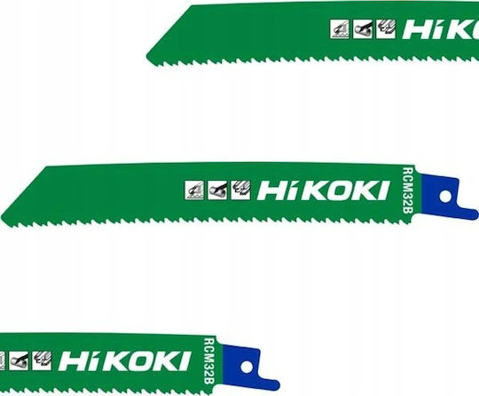 Lame Pentru Fierăstrău Alternativ Hikoki Rcm32b Curbate 150 10 14tpi 150mm 5 Bucăți