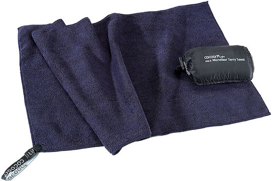 Cocoon Microfiber Face Towel 140gr/m² Blue 90x50cm
