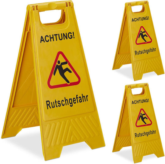 Relaxdays Signage Accessories in Yellow Color