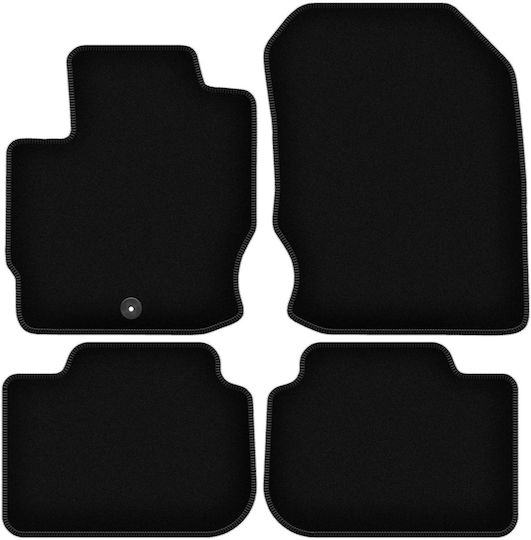 Basic Black Velour Mats Mitsubishi Colt Vii Hb Without Vents 2008-2012