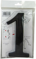 House Number 1 Black 19 Cm