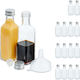 Set Mic de Sticlă 100 Ml Argintiu Transparent 14x4x4 Cm