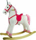 Lean Toys Rocking Toy Horse with Sounds White