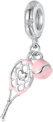 Silver Charm 925 Tennis Lover