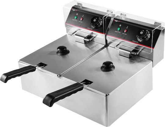 Mega-M Friteuză Electrică 6kW Capacitate 6l 18.5x24x10cm