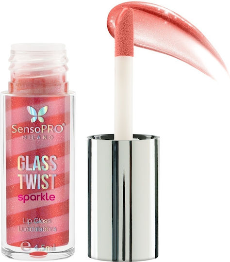 Glass Twist Sparkle Lip Gloss Sensopro Milano Glitter Party