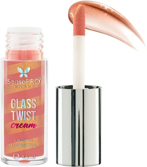 Glass Twist Cream Luciu de Buze SensoPro Milano Peach Gold