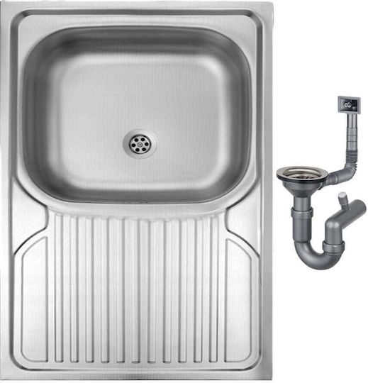 Deante Drop-In Inox М80xШ60см Сива Deante Drop-In Inox М80xШ60см Сива