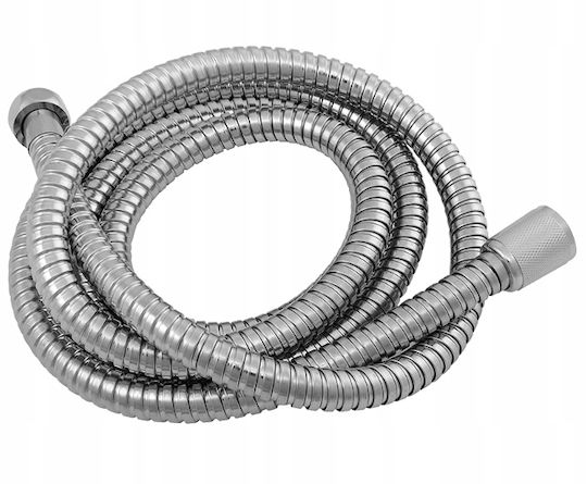 Rosso Chrome Rubber Metal Shower Hose 1.5m