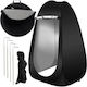 Sommer Campingzelt Pop Up Toilette Schwarze 190x110x110cm