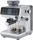 Caso Espressor Automat 1500W Presiune 20 Bar pentru Cappuccino cu Râșniță Gri