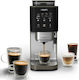 Krups Αυτόματη Μηχανή Espresso 1450W Πίεσης 15bar για Cappuccino με Μύλο Άλεσης Ασημί SA403BE0