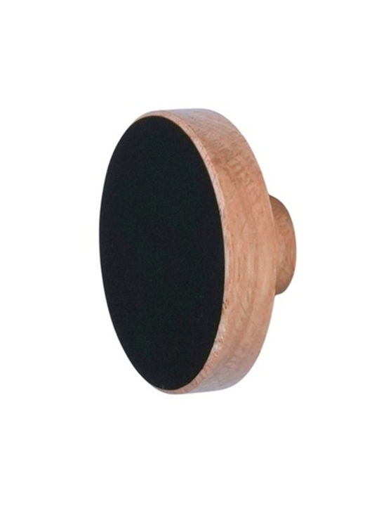 Finetto Buton Mobilier Din Lemn Negru Emilia Φ50mm 273-UPR1022#50 Finetto Buton Mobilier Din Lemn Negru Emilia Φ50mm 273-UPR1022#50