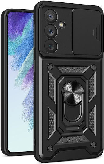 Forcell Samsung Galaxy A55 5G Armor Kamera Schutz Hülle Hart Schwarz